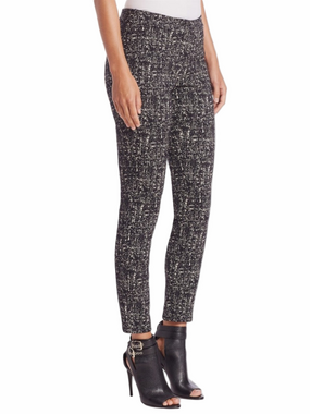 Burberry London Blaise Black White Wool Cotton Blend Cropped Pants Size 8 EUC